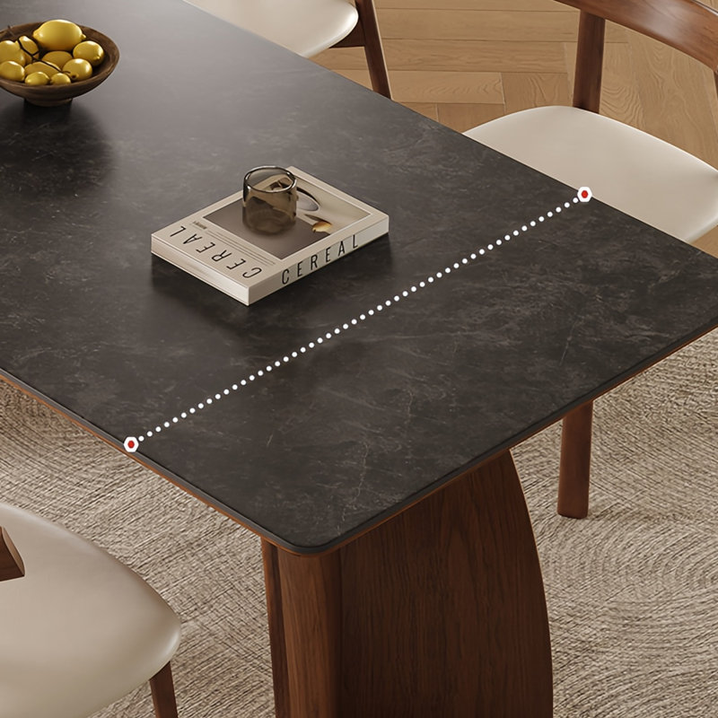 Ensemble de table de salle à manger rectangulaire et chaises, H 29,52 po x L 62,99 po x l 31,49 po