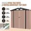 6.4 Ft. W X 4.0 Ft. D Metal Lean-to Storage Shed With Metal Base Frame Kit