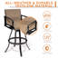 Tabouret de bar pivotant en aluminium 30 po (ensemble de 4)-2081567095