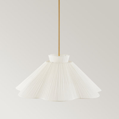 Dimmable Brass Single Light Pendant
