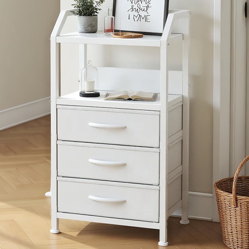 40cm W 3 - Drawer Chest of Drawers, White