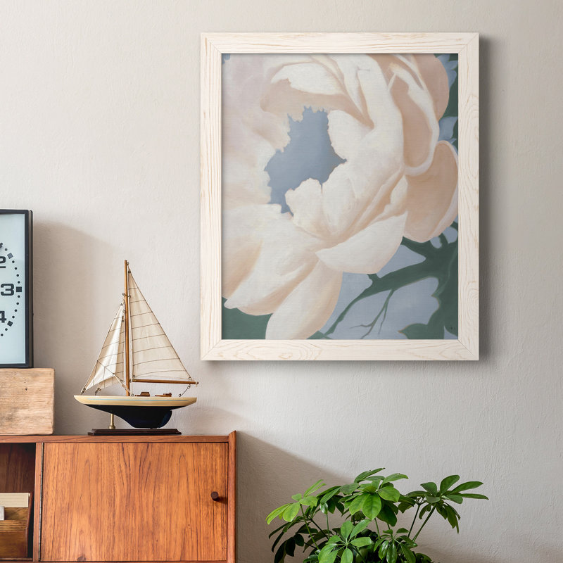 Étude florale I, reproduction encadrée de qualité supérieure - prête à être accrochée, Papier blanc