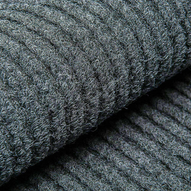 Nakale Striped Doormat, Grey, Rectangle W80 x L150 cm