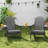 HDPE Folding Outdoor Adirondack Chair With Cup Holder (Set Of 2)-1941412804