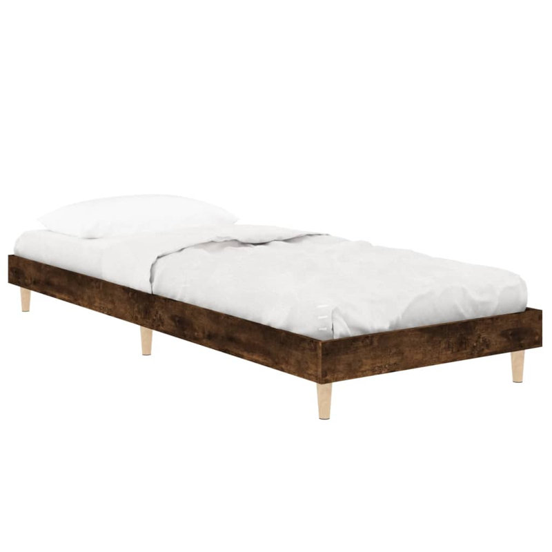 Brotherhood Bed, Smoked Oak, 75 x 190cm