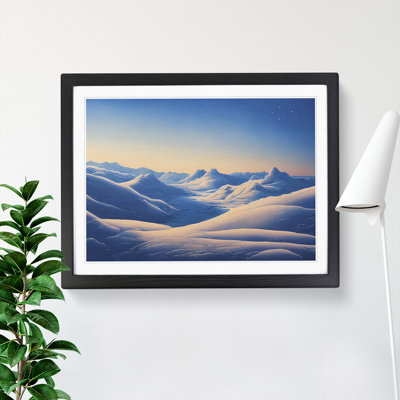 Winter Sunrise Mountains Vol.1 - Framed Print