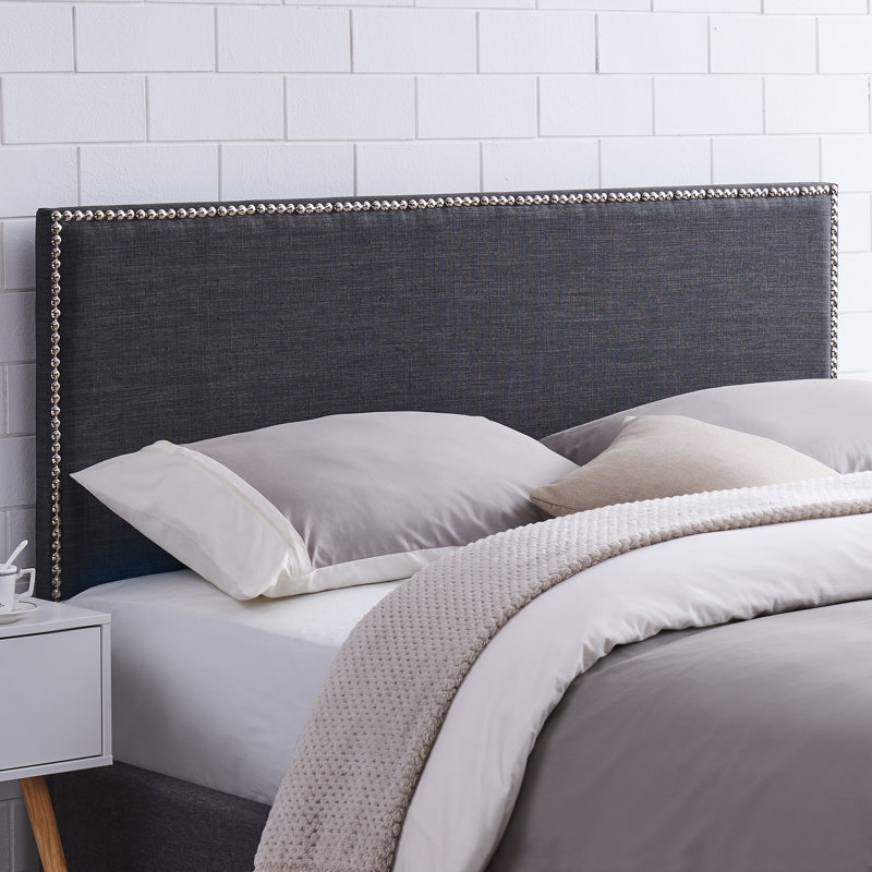 Tête de lit tapissier Bertrice, Double / Grand, Anthracite