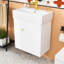 Meuble-lavabo flottant moderne avec lavabo en céramique-1108905868
