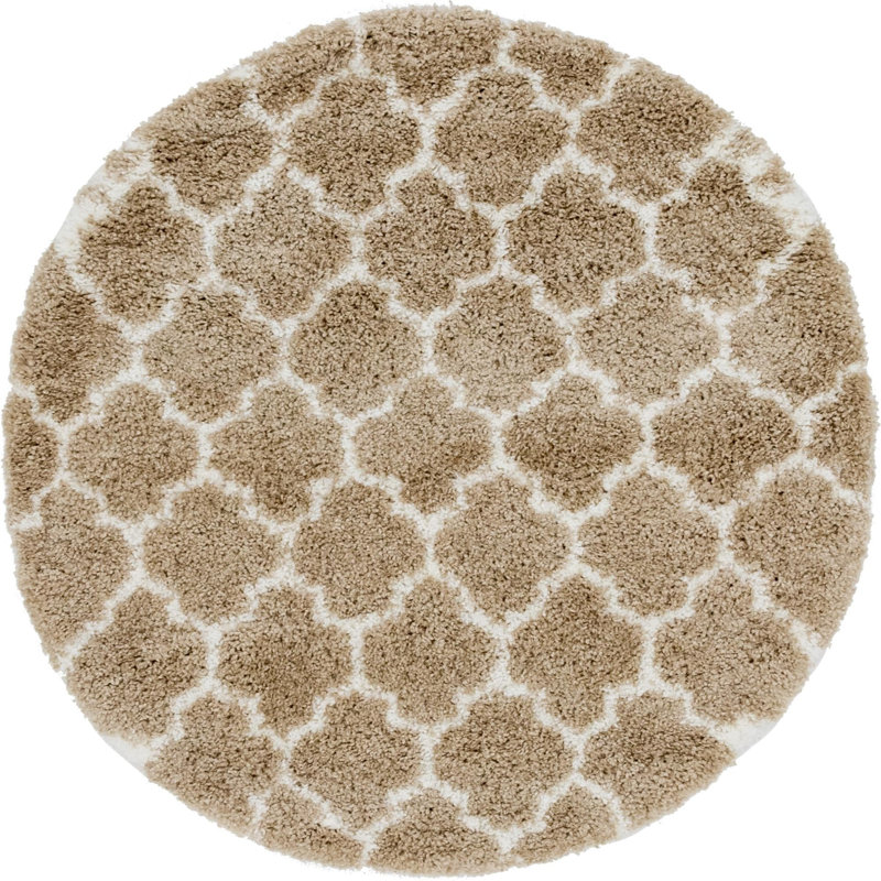 Burkart Shag Area Rug, Round 152cm