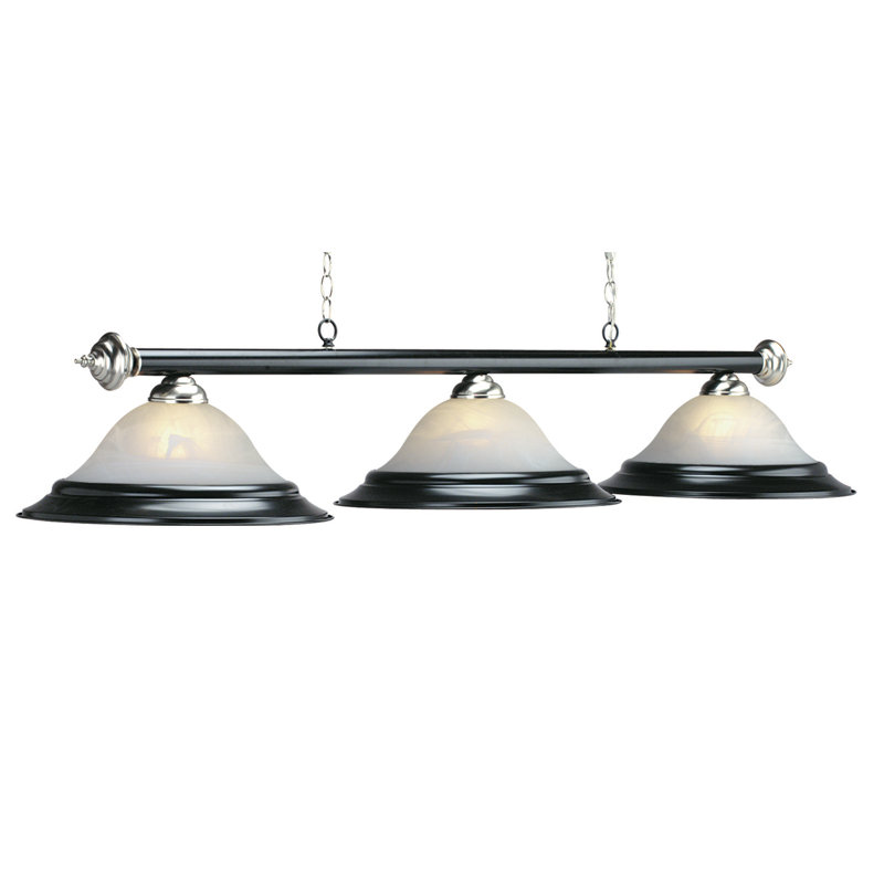 60" 3 LT BILLIARD LIGHT, Black
