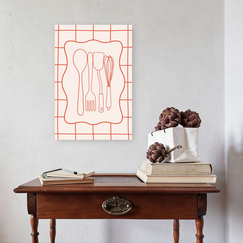 «Modern Kitchen Essentials Minimalist Modern Contemporary Architecture», reproduction d'art mural, H 24 po x l 16 po