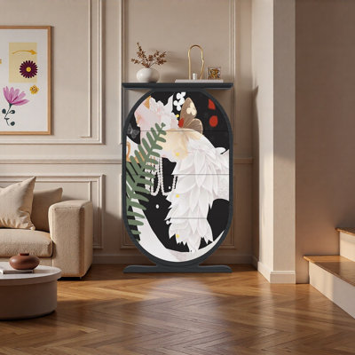 Armoire en bois massif 4 tiroirs Modern