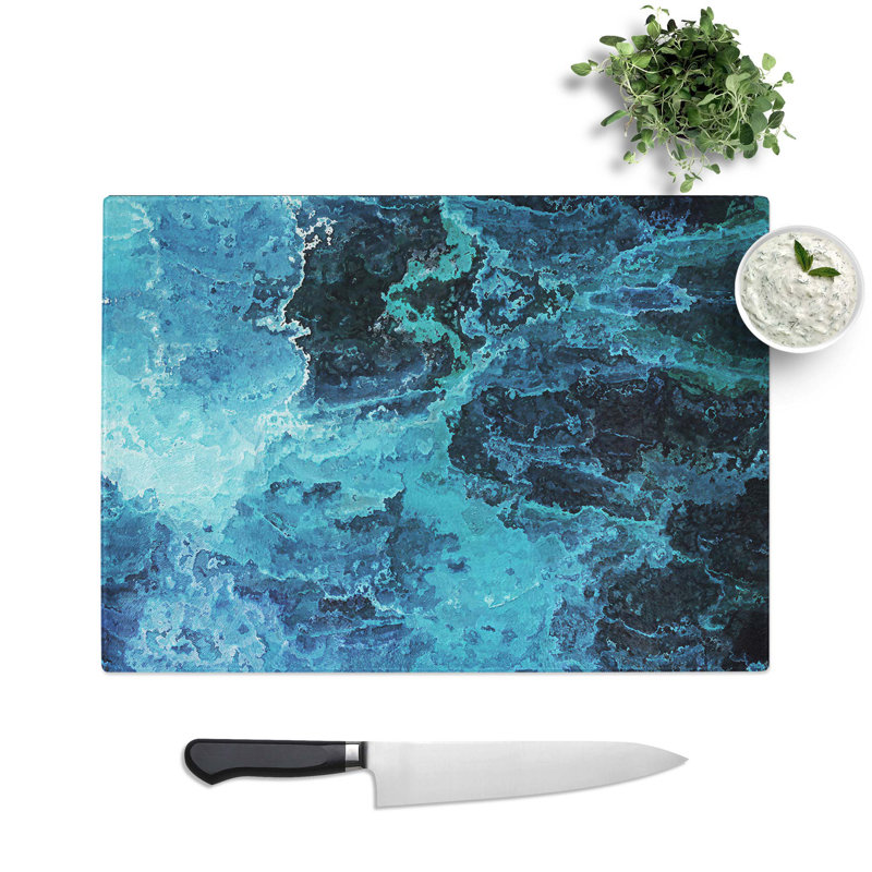 Tempered Glass Obsession Chopping Board, 28.5 cm W x 20 cm L