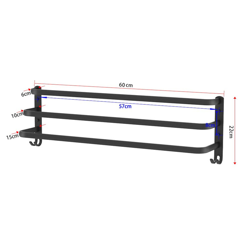 Bergfield Wall Towel Rack