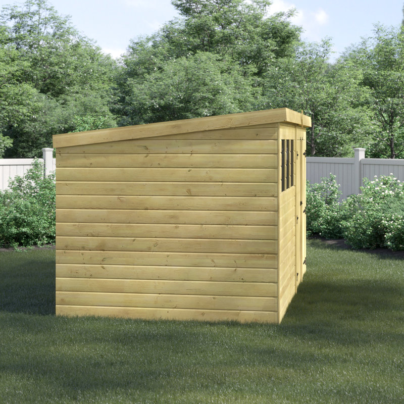 Shiplap Pent Wooden Shed, 14ft. W x 7ft. D