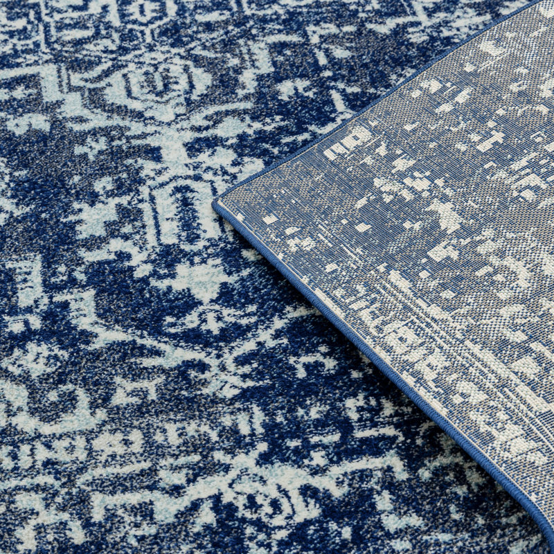 Aamina Tufted Antique Navy/Cream Rug, Rectangle 200 x 290cm