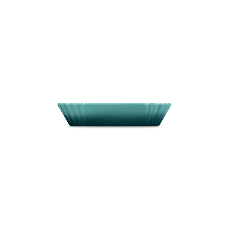 Le Creuset Stoneware Bistro Boat, 14 Oz. Oyster, Blue Riviera