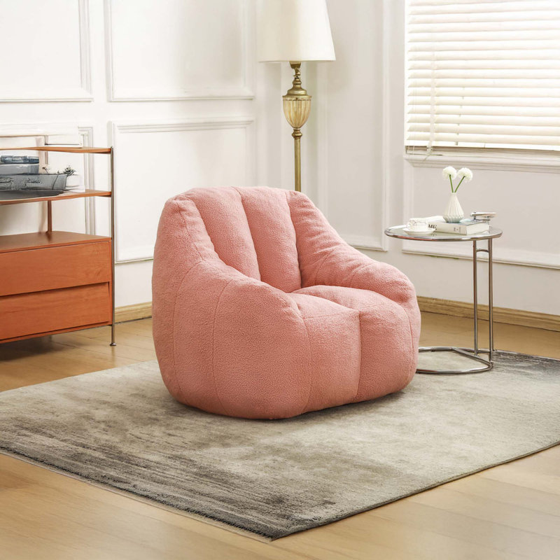 Fauteuil à billes Fluffy Fluffy, Ourson rose