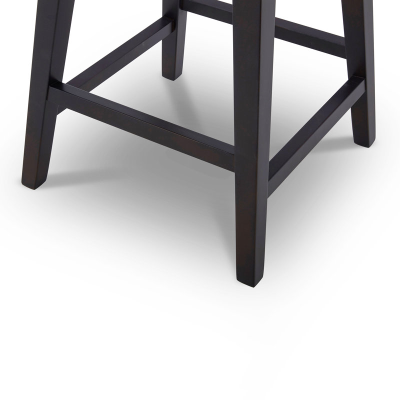 Tabouret de comptoir pivotant 26 po Shurma, Noir, H 36 po x l 19,7 po x P 22 po