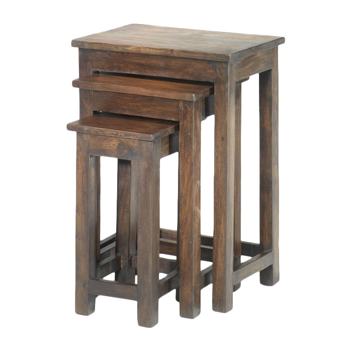 Jali Indian Solid Wood Nesting Tables