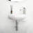 16X11 Inch Bathroom Sink, Ceramic, Wall Mounted, White, Stain , Reliable Quality Ceramic Mount, Versatile Design