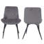 Aspen 5-Piece Casual Dining Set - Large Round Table with 4 Upholstered Diamond Stitch Fabric Chairs-123477253-105509635