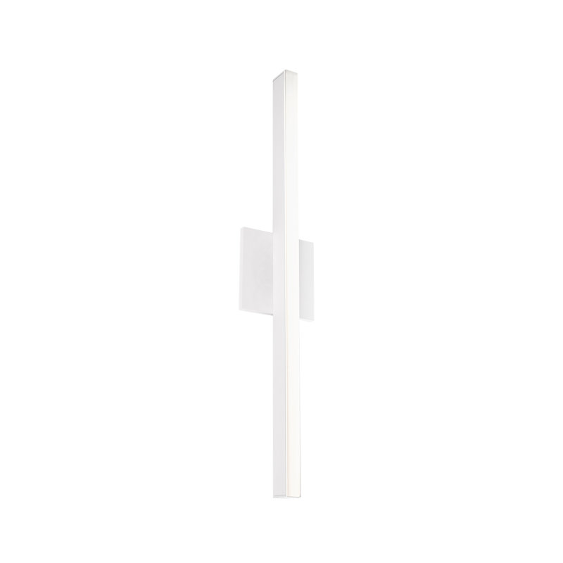 Luminaire mural à intensité variable 1 lumière Vega, Blanc, H 22,875 po x l 4,75 po x P 1,75 po