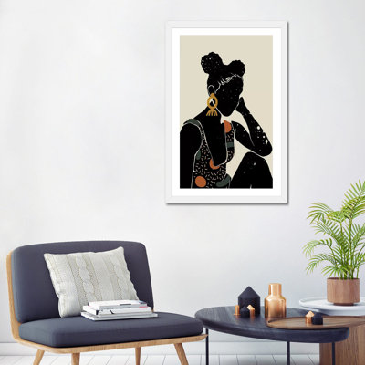 Black Hair VI - impression d'art graphique