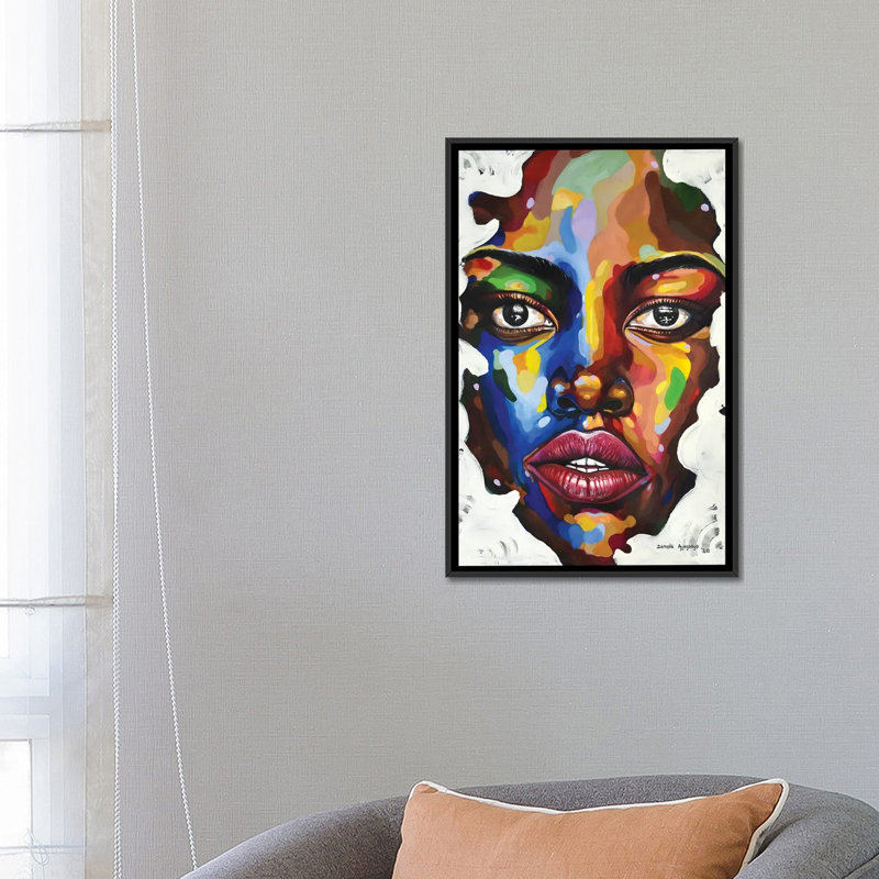 «Isolation» par Damola Ayegbayo, impression sur toile tendue, H 12 po x l 8 po x P 0,75 po, Pas de tapis, Toile tendue