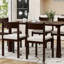 Ensemble de table de salle à manger 7 pièces avec chaises rembourrées Timberique-115684314-115684316