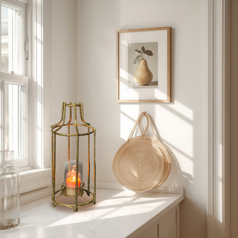 20.6'' H Metal Tabletop Lantern