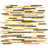 Natural Weave Random Strip Glass Mix 12-In X 13-In Glass Mosaic Wall Tile(1.08-Sq. Ft/ Piece)-118608150