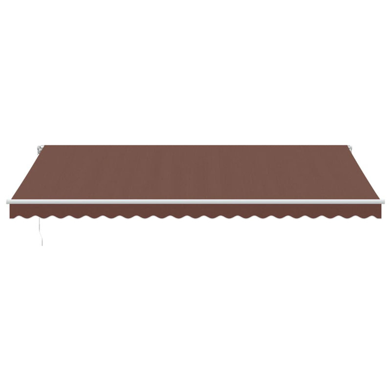 Dakota Fields Retractable Patio Awning, Brown, 450cm W x 350cm D