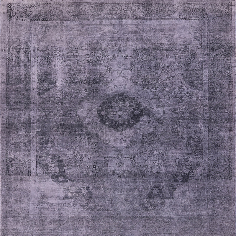 Tapis oriental gris, Carré 5 pi