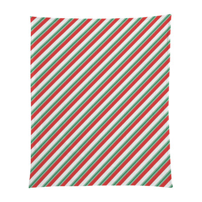 Modern Whimsy 50'' x 60'' Soft Plush Blanket with White Backing