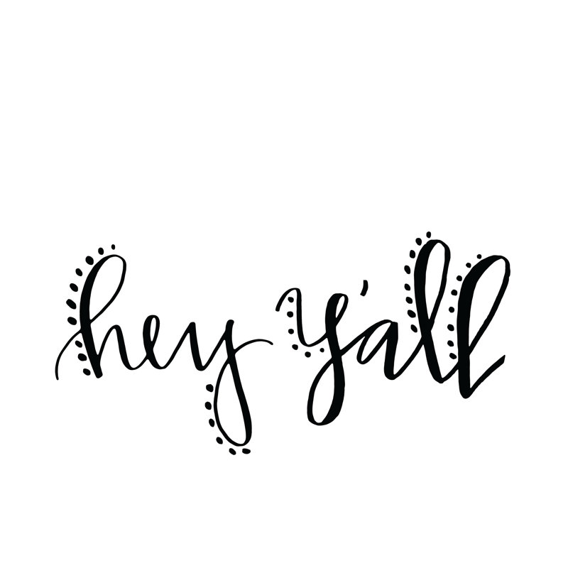 Hey Yall - Wrapped Canvas Art Prints, 30cm H x 46cm W