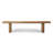 Bari Bench Approx. 78Wx14Dx18.5H Rustic Pine Wood Weathered Natural