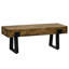 Banc de jardin avec pattes en métal