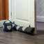 Nicola Spring - Herringbone Fabric Door Stop with Handle - Heart