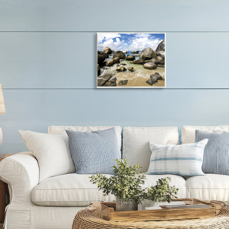 Plaque murale The Baths Rocky Coastline, design par Seven Trees Design