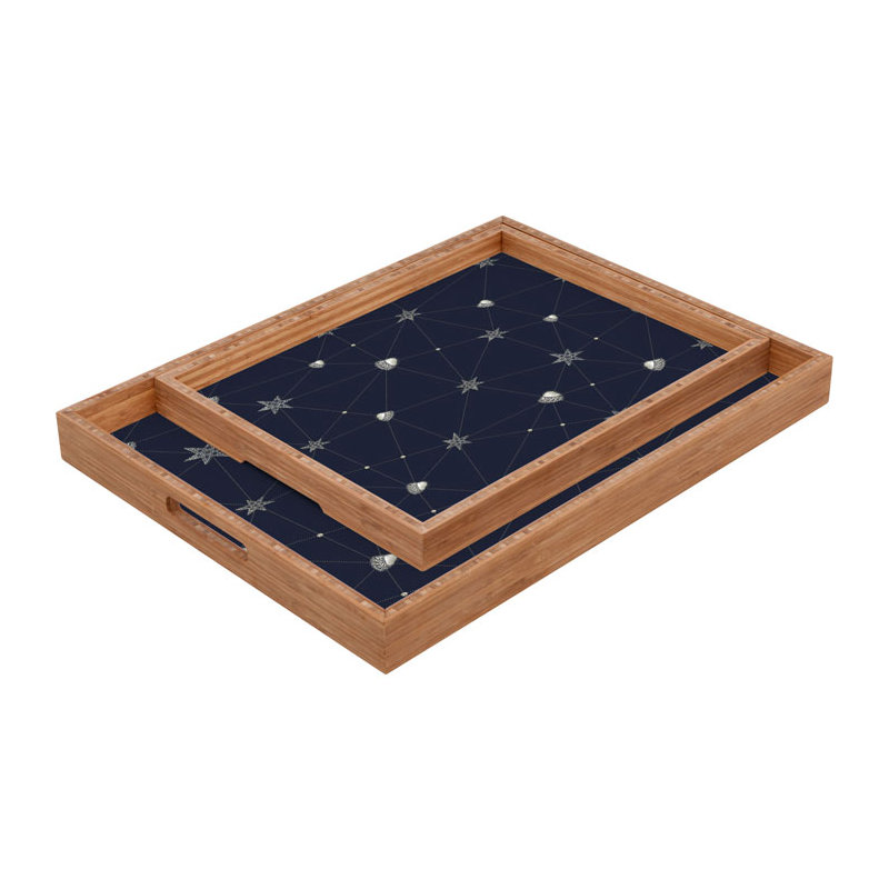 Solid Wood Tray, 1.75" H x 18" W x 14" D