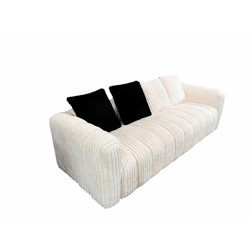 Canapé rembourré, causeuse pour la maison, Blanc