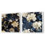 Lievens - Ensemble de 2 collages carrés botaniques abstraits-101848029-101848032