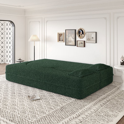 Canapé-lit polyvalent rembourré en mousse avec coussins amovibles pour diverses pièces