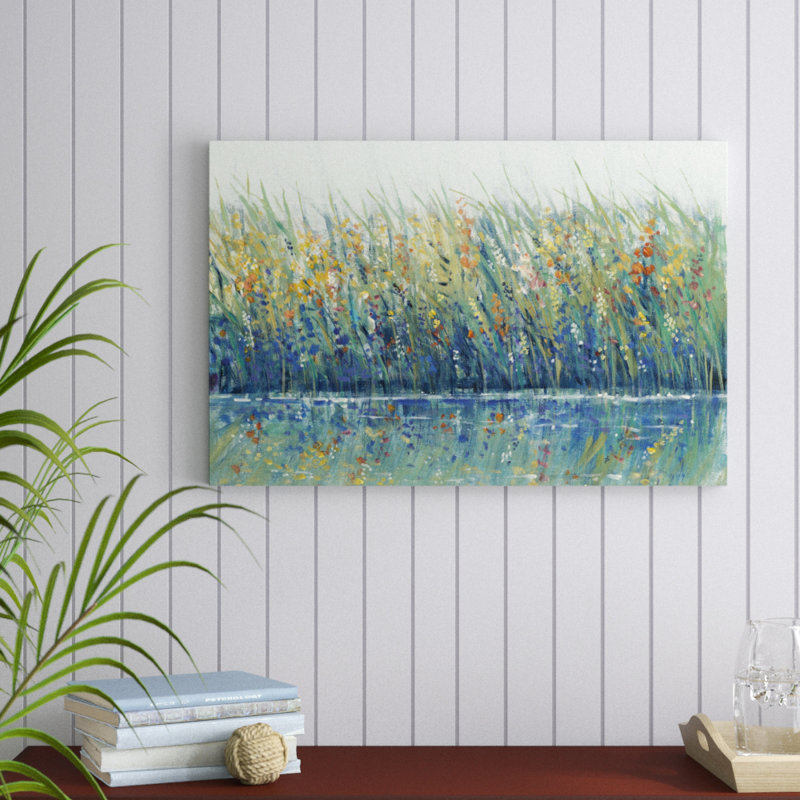 Wildflower Reflection I by Timothy O' Toole - Wrapped Canvas Painting, Wrapped Canvas, 20cm H x 30cm W