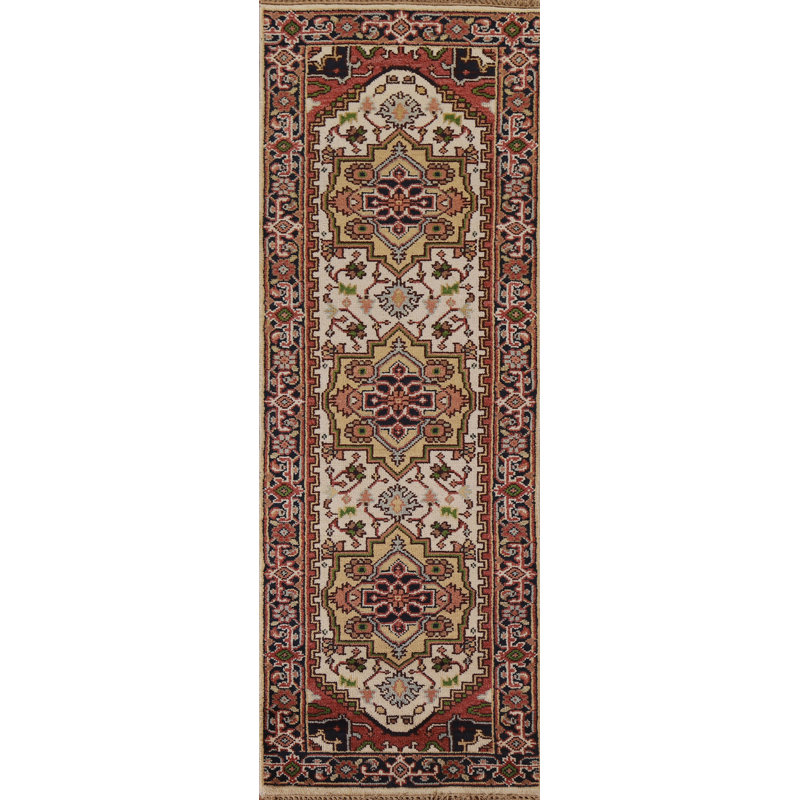 Tapis de couloir géométrique Heriz Serapi 3X8