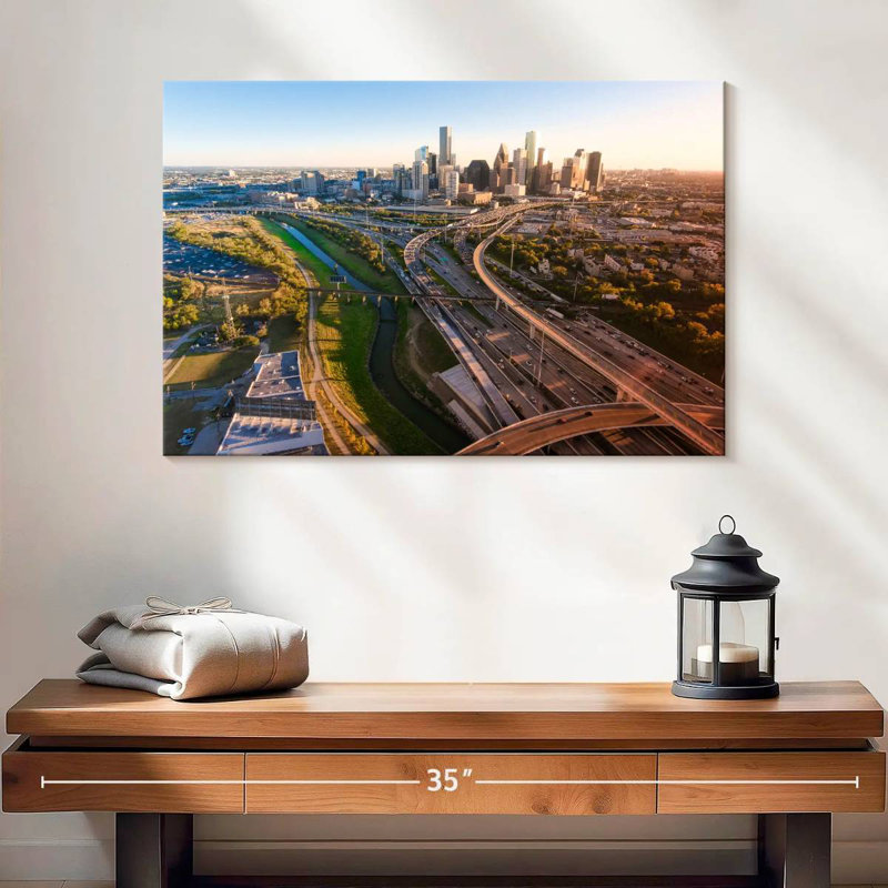 Horizon urbain de Sirci à Houston, H 16 po x l 24 po