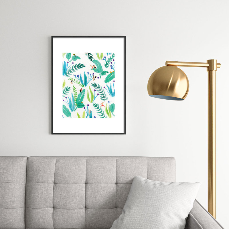 Helo Birdie Toucan jungle, reproduction d'art encadrée, H 24 po x l 18 po x P 0,88 po, Encadrement métallique noir