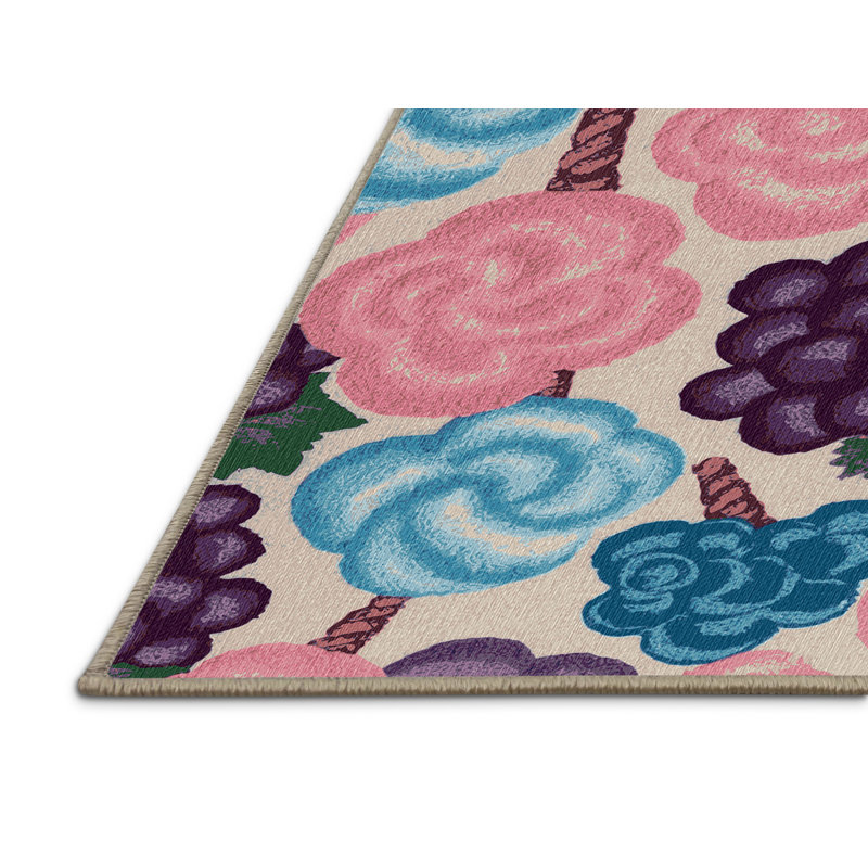  Tapis lavable en coton et raisins, Tapis de couloir 2 pi x 4 pi