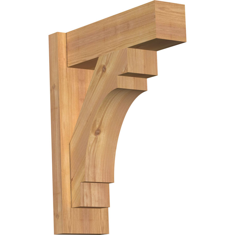 Persienne en bois Merced Block Rustic Timber, P 16 po x H 20 po, Sapin Douglas de 8 po (sciage brut)